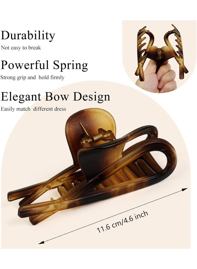 ChicAbode Hair Clips For Women, 3Pcs Elegant Claw Clip, Large Claw Clips For Thick Long Hair, Strong Hold Clips, Non Slip French Clip, Cute Hair Accessories For Hair Womens Decorative Hair Clips - Image 2